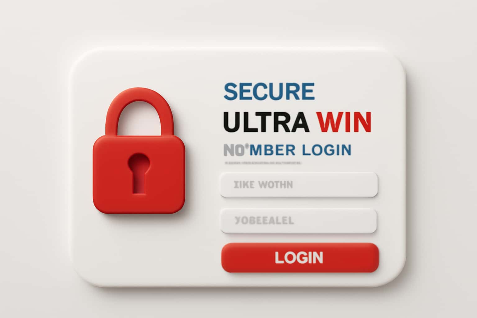 Secure Ultra Win Member Login Interface