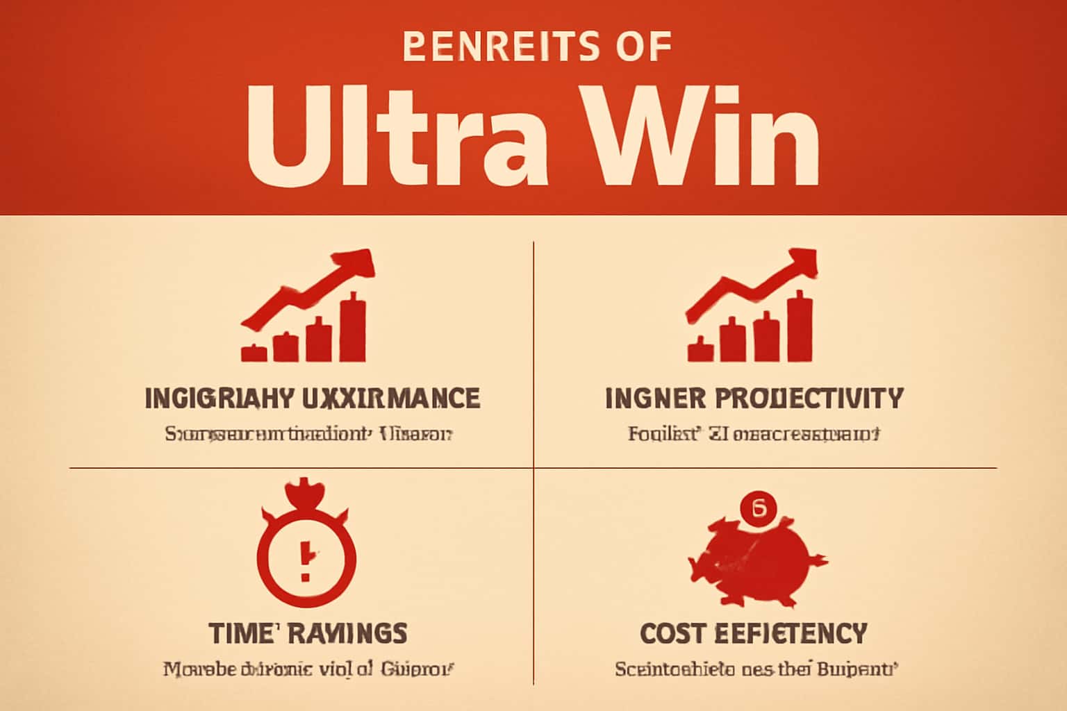 An informative visual representation highlighting the benefits of Ultra Win.