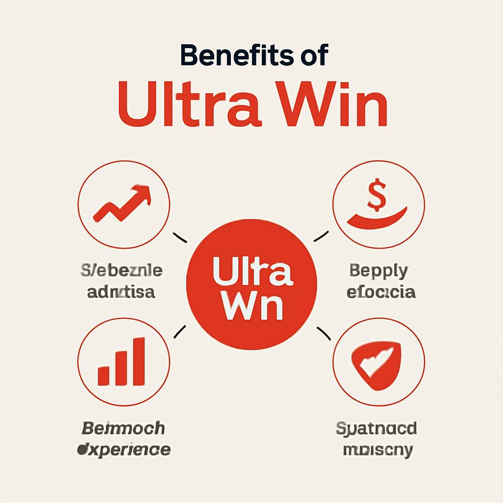An educational diagram illustrating the Benefits of Ultra Win.