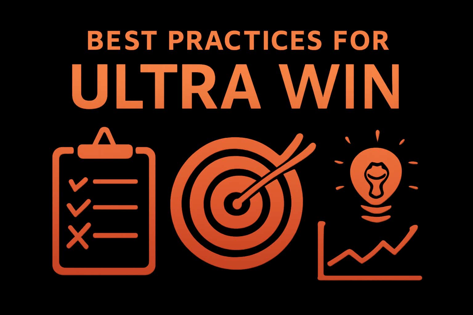 Visual representation of best practices for Ultra Win.