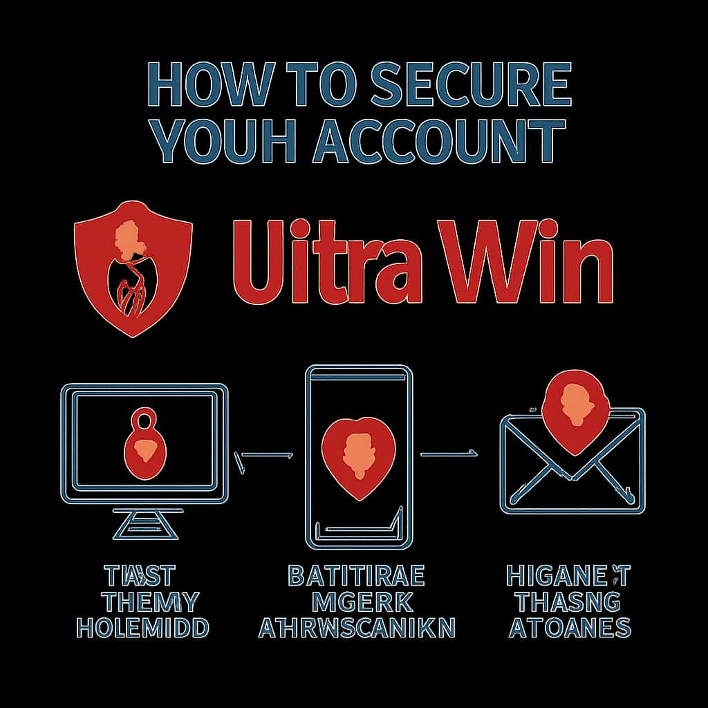 Diagram showing steps to secure an Ultra Win account.