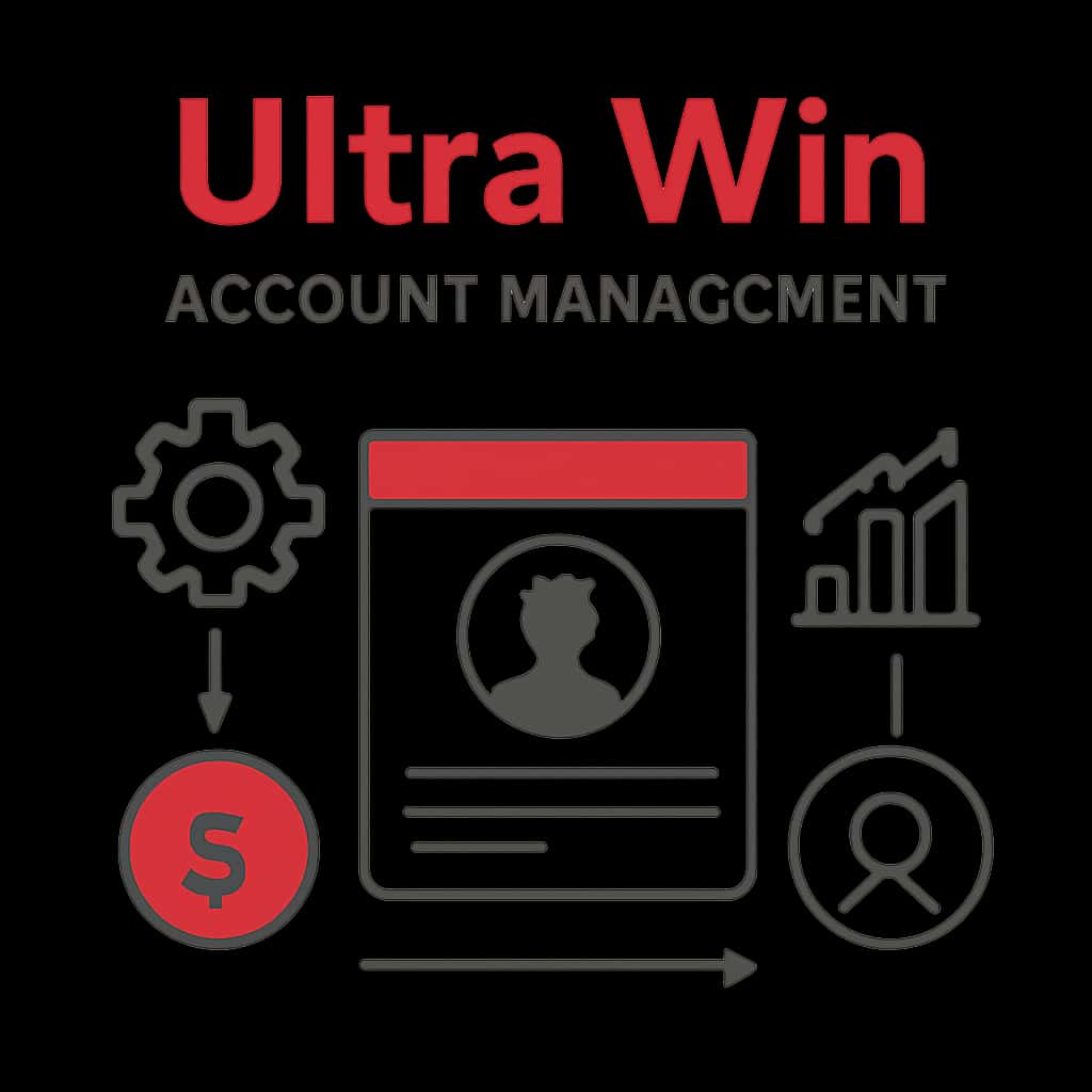 An educational diagram outlining the steps in managing an Ultra Win account.