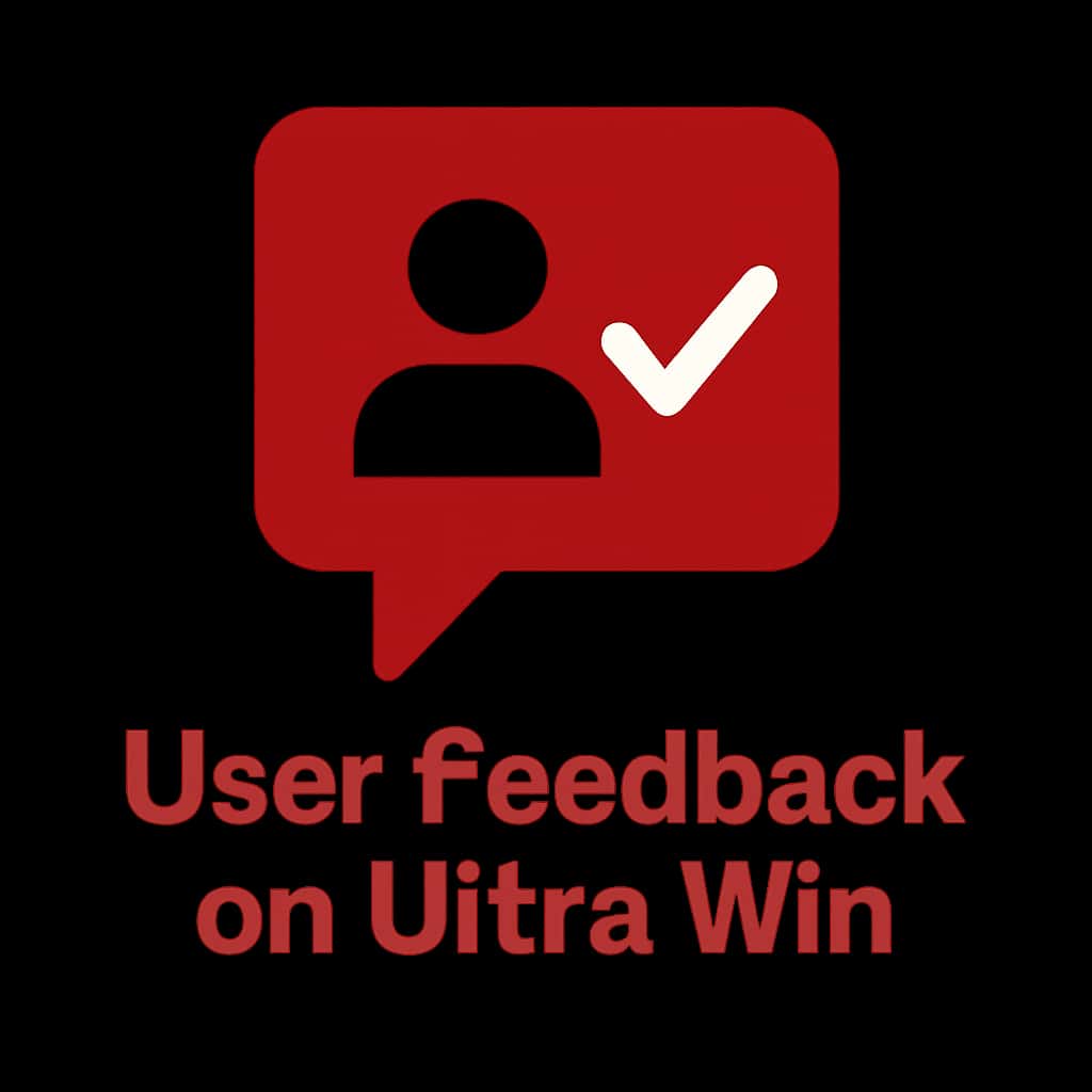 Icon representing user feedback for Ultra Win.