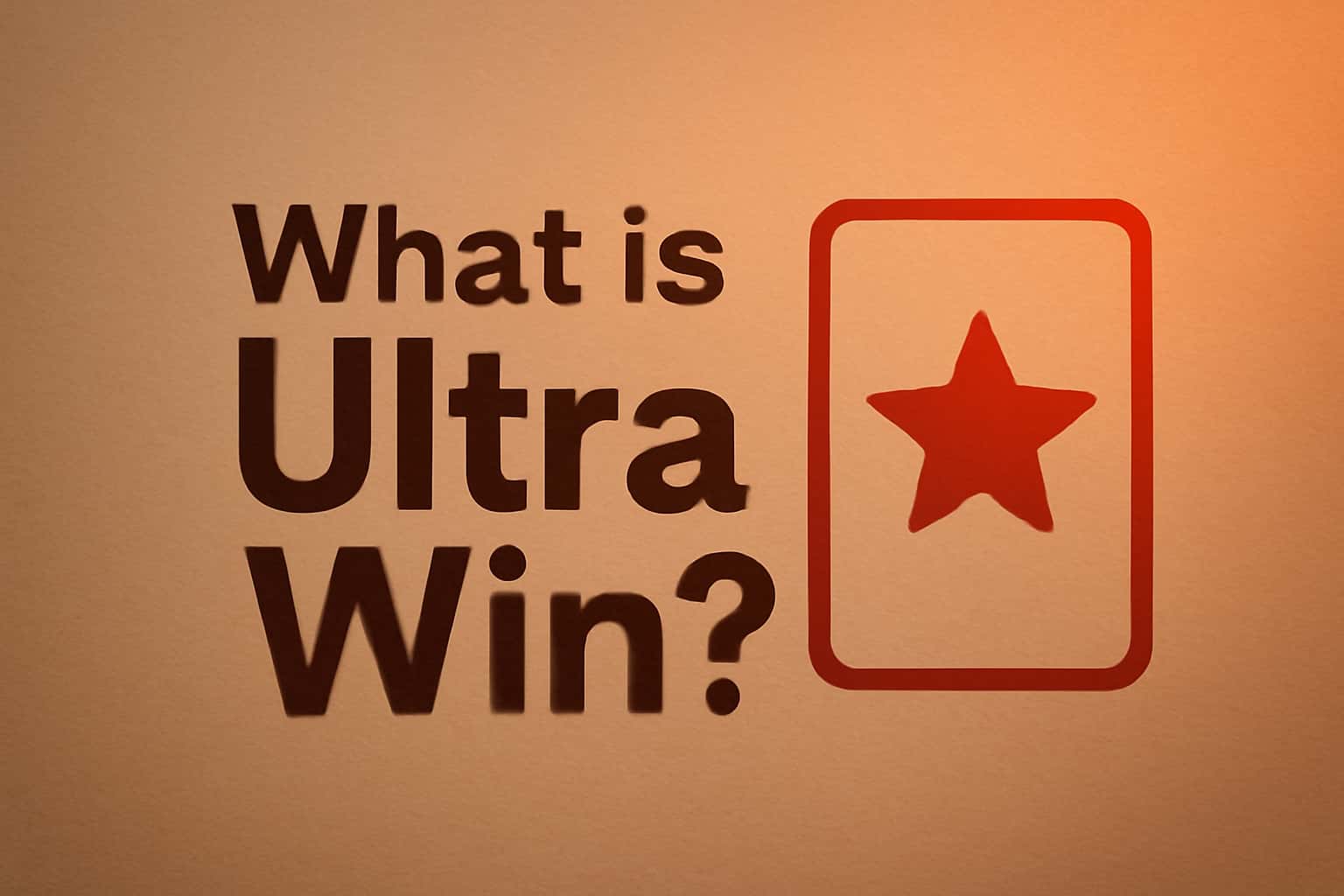 An informational representation of Ultra Win, showcasing its importance and features.